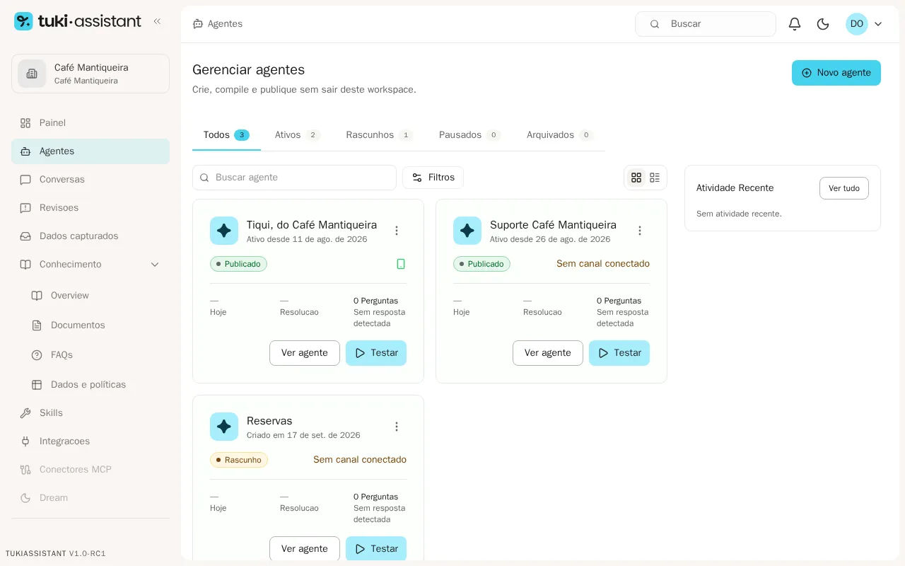 Lista de agentes